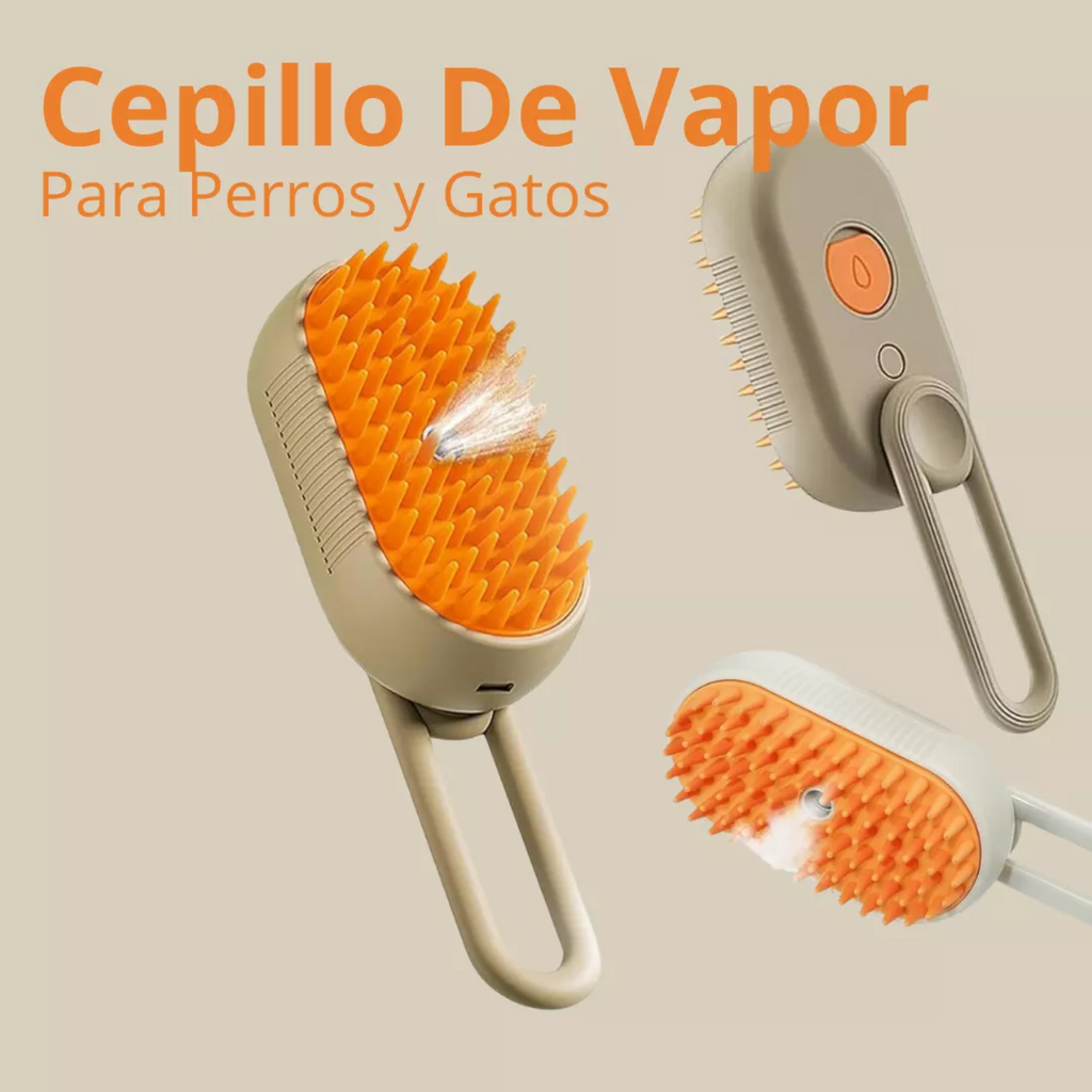 Cepillo de Vapor para Gatos y Perros