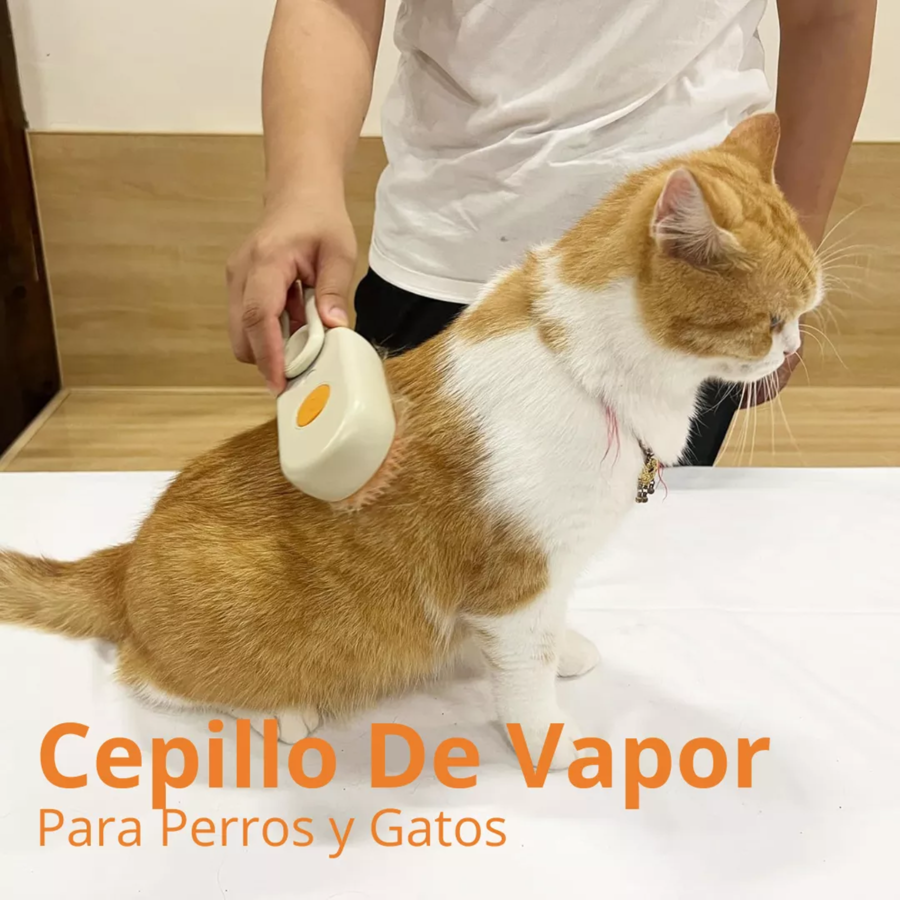 Cepillo de Vapor para Gatos y Perros