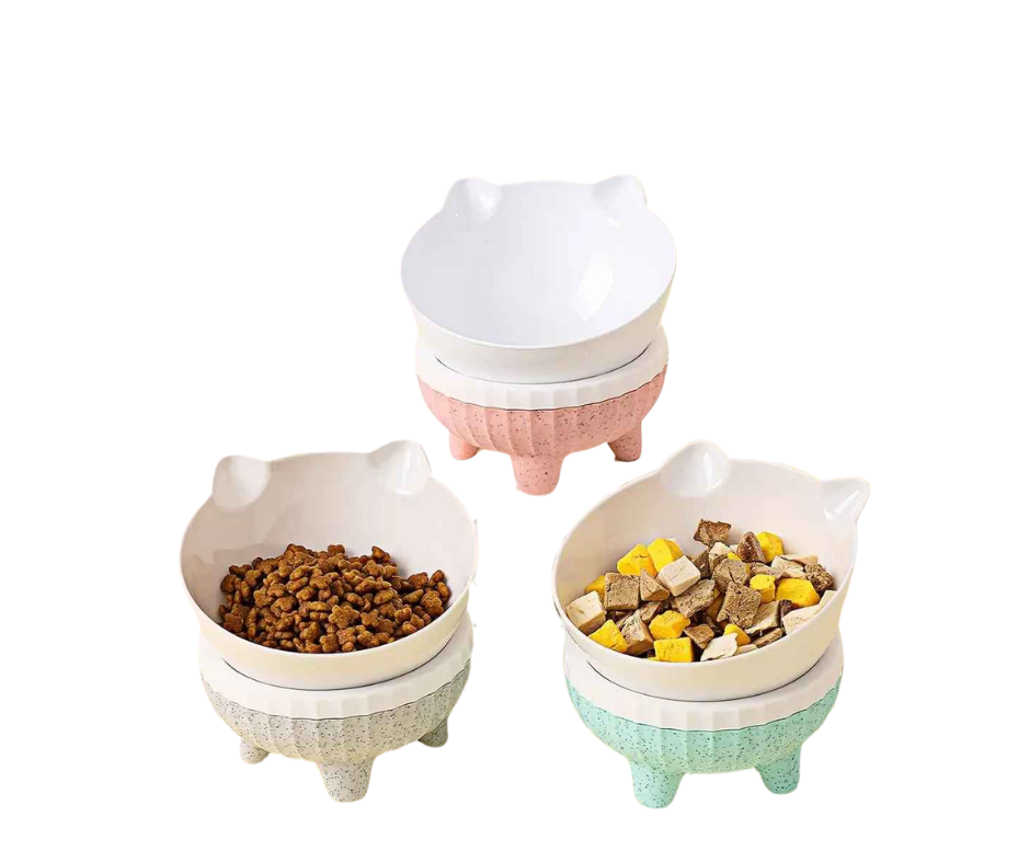 Cuencos Elevados Con Soporte Elevado