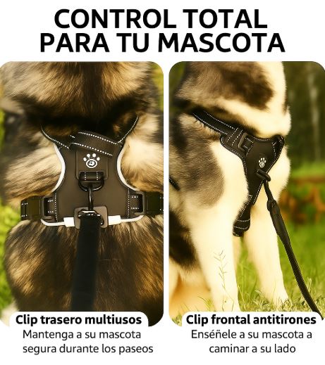 Arnés de Seguridad LED Recargable para Perros